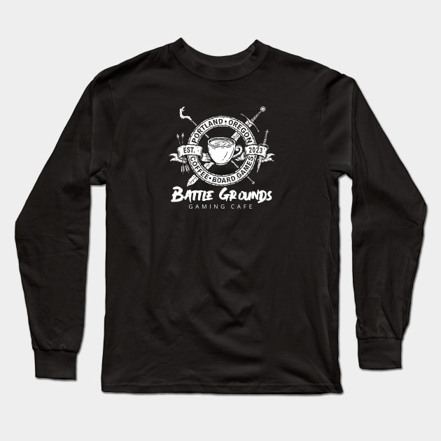 Coffee Crest Long Sleeve T-Shirt by Sci-Fantasy Tees